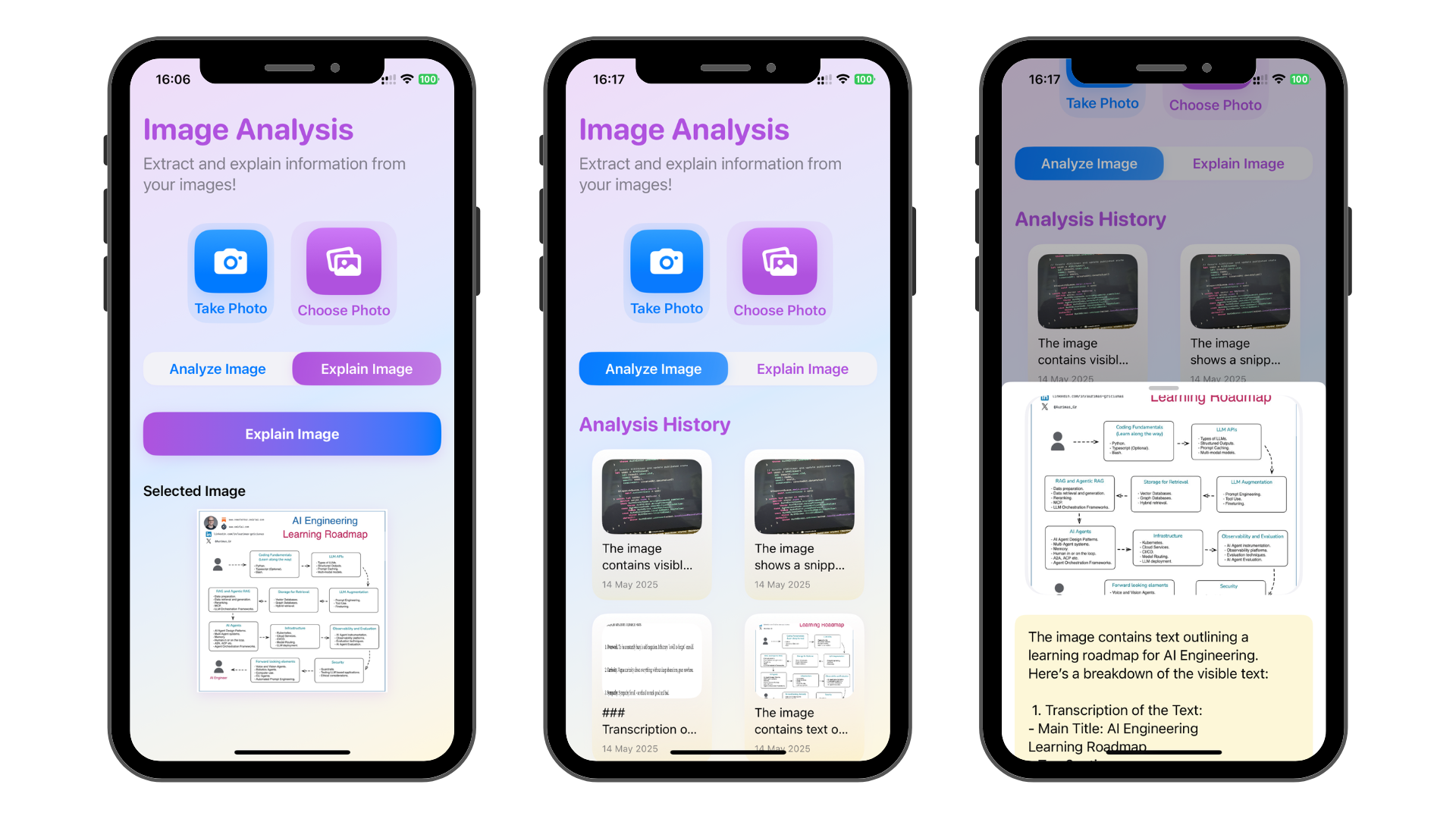 AI Image Analysis screenshots