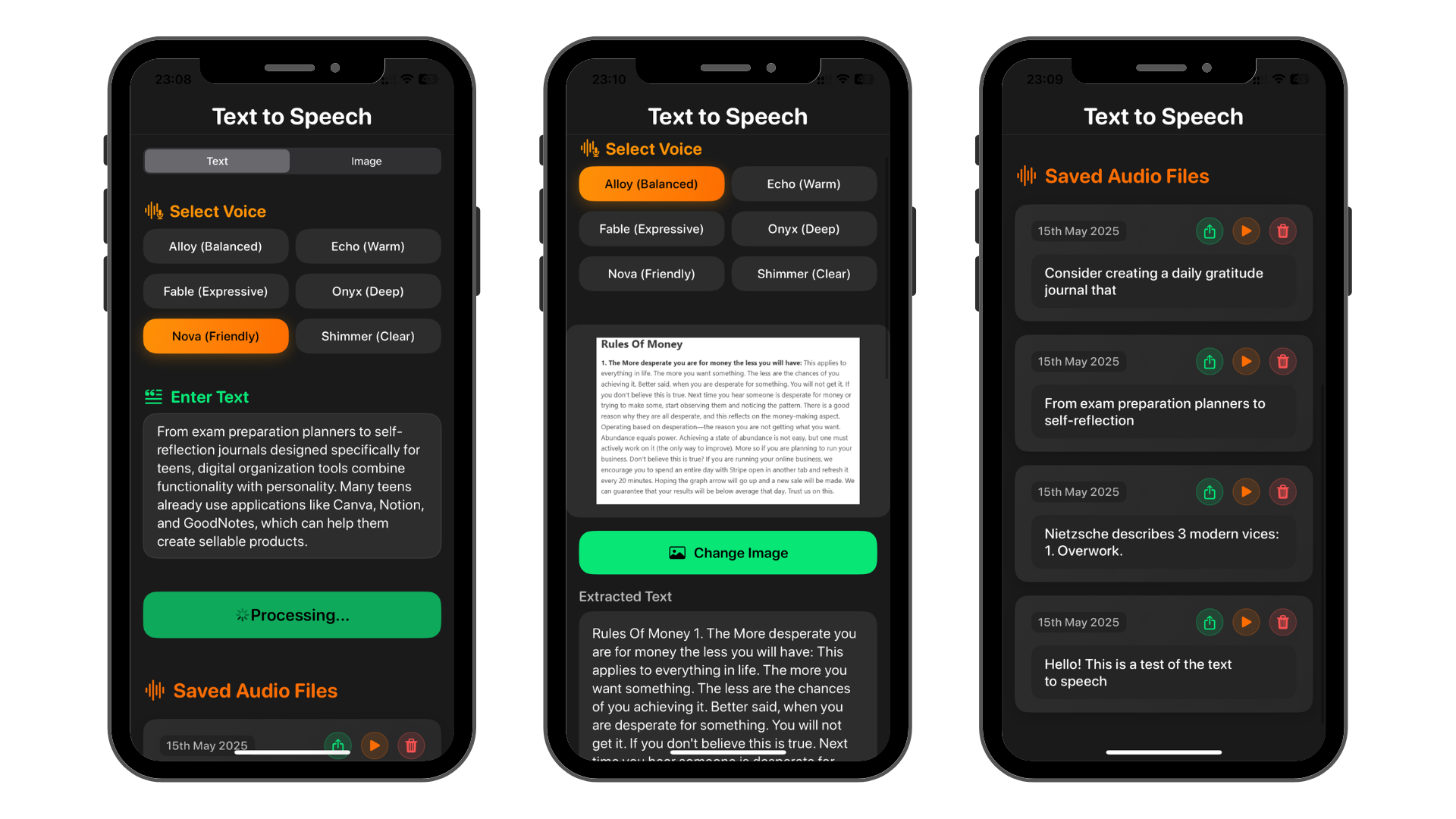 AI Text to Audio screenshots